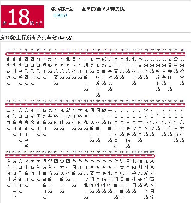 北京公交F18路