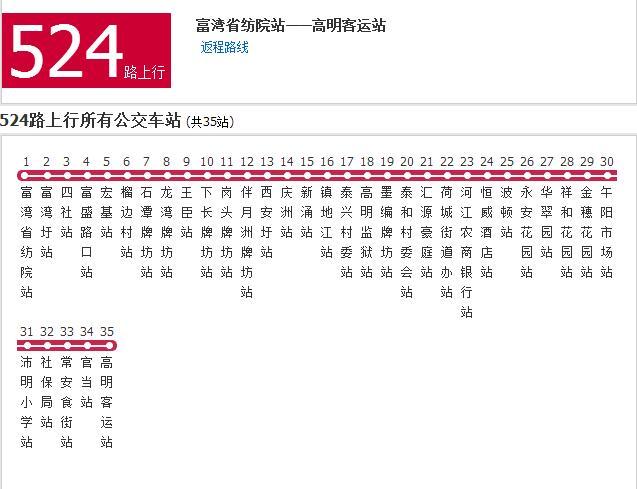 佛山公交524路