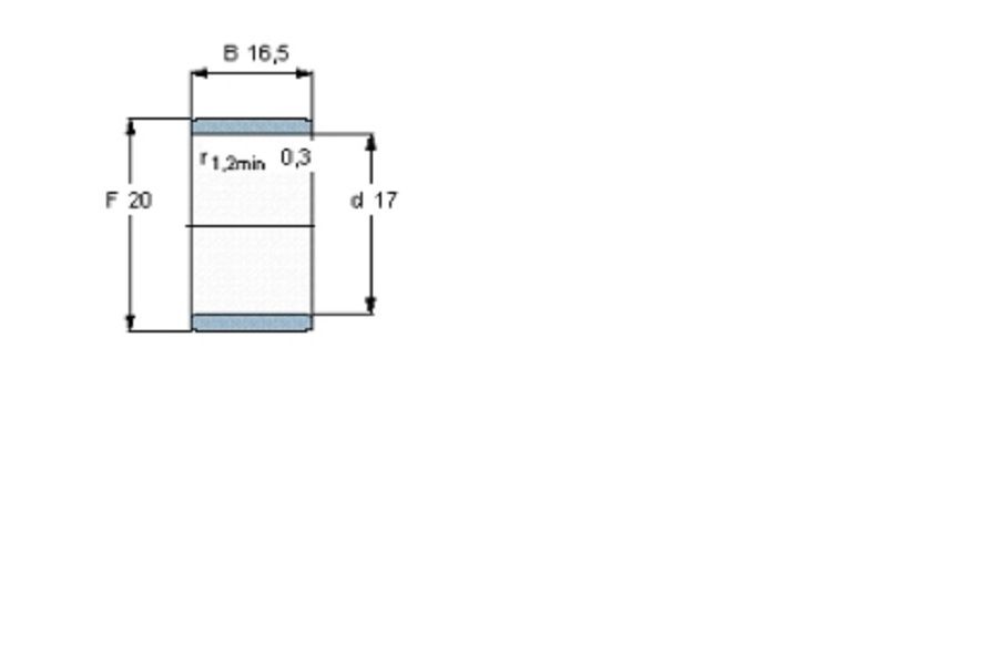 SKF IR17x20x16.5軸承