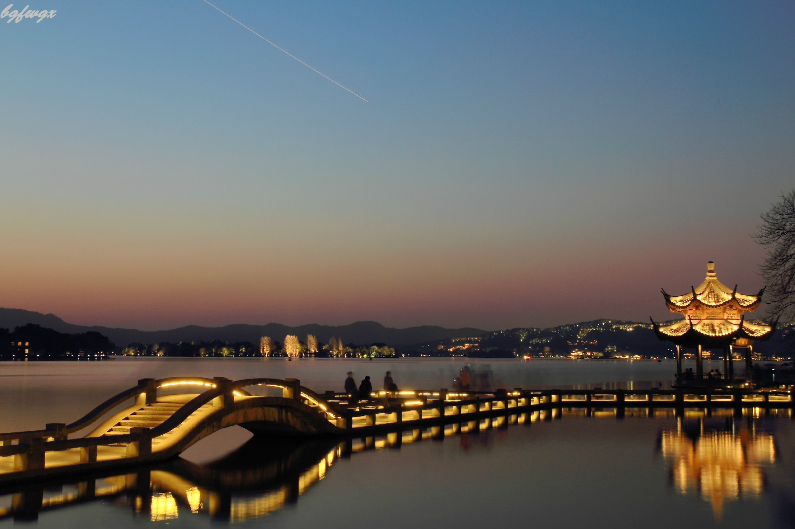 杭州西湖夜景