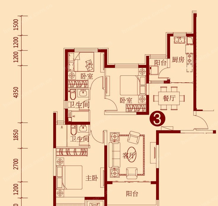 哈爾濱恆大綠洲戶型圖