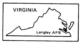 蘭利空軍基地地理位置示意