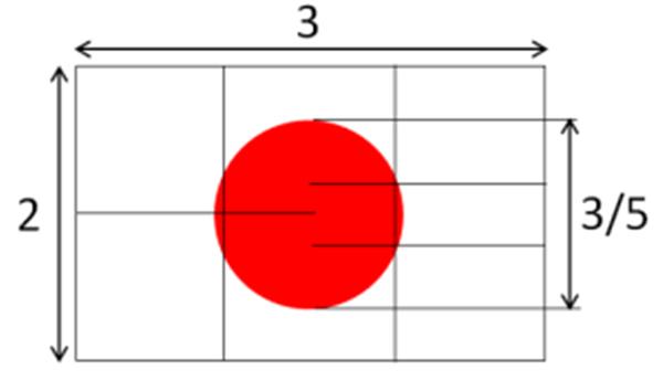 日本國國旗尺寸參數