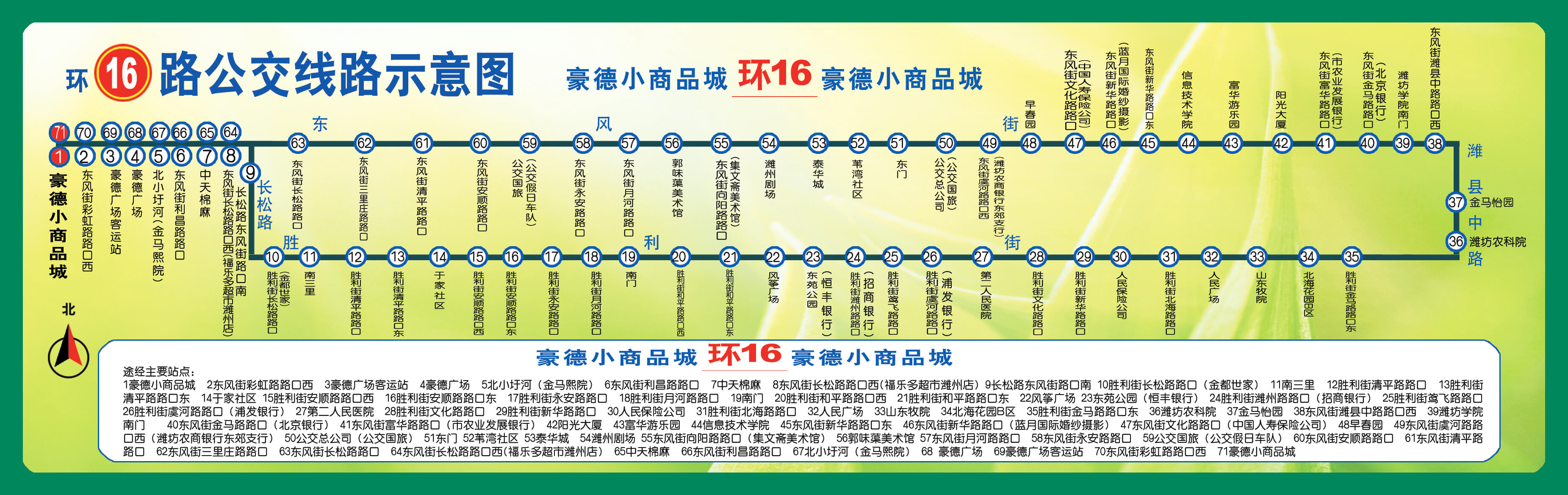 濰坊公交環16路