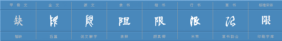 字形演變流程圖