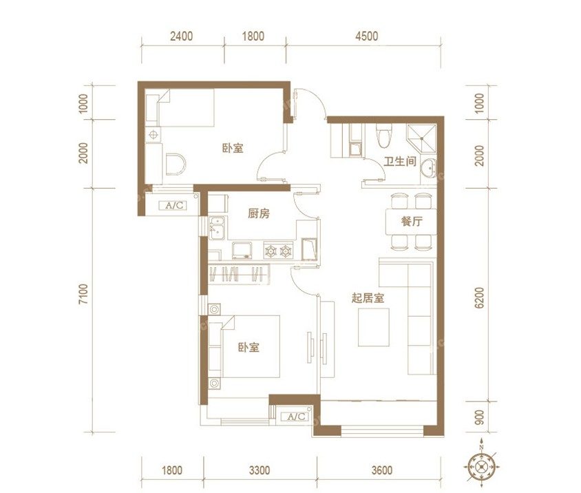 天恆·龍澤府戶型圖