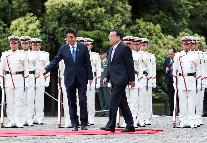 李克強總理與日本首相安倍晉三