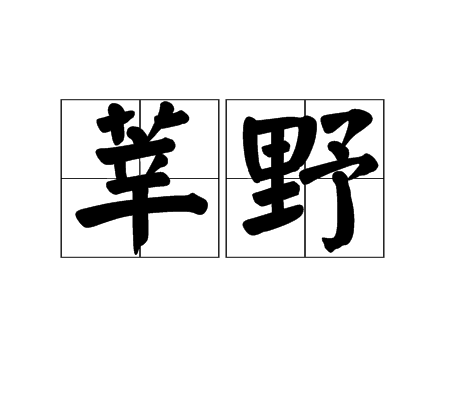 莘野(漢語詞語)