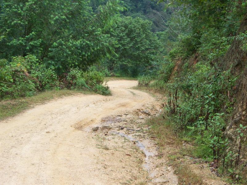 雲南省鳳慶縣三岔河鎮王平村進村道路