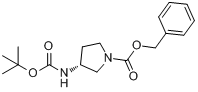 (R)-1-Cbz-3-Boc-氨基吡咯烷