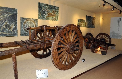 西周車馬博物館的車馬展覽品