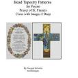 Bead Tapestry Patterns for Peyote: Prayer of St. Francis and Cross With Images