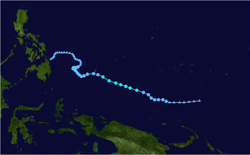 熱帶風暴琵琶 路徑圖
