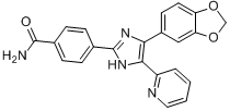 4-[4-（1,3-苯並二唑-5-基）-5-（2-吡啶基）-1H-咪唑-2-基]-苯醯胺水合物