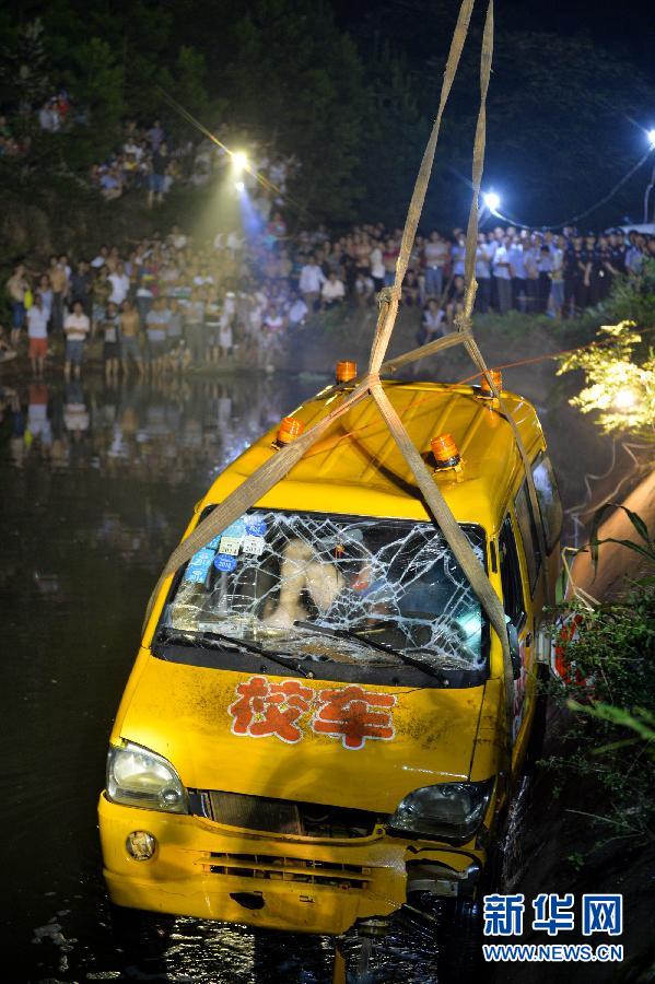 7·10湖南幼稚園校車翻入水庫事件