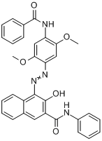 4-[（4-苯甲醯胺基-2,5-二甲氧基苯基）偶氮]-3-羥基-N-苯基-2-萘甲醯胺