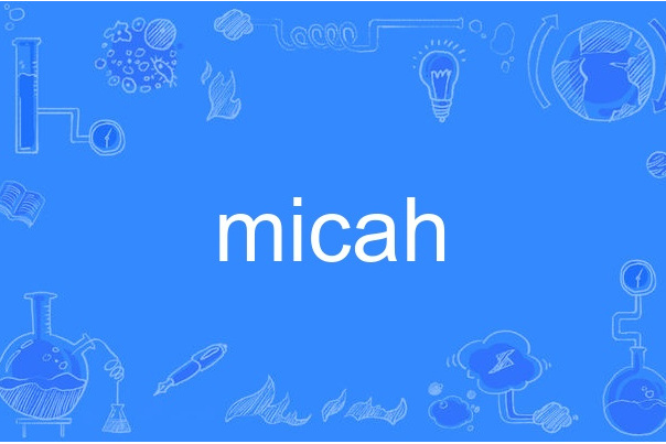 micah(英語辭彙)