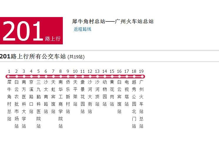 廣州公交201路