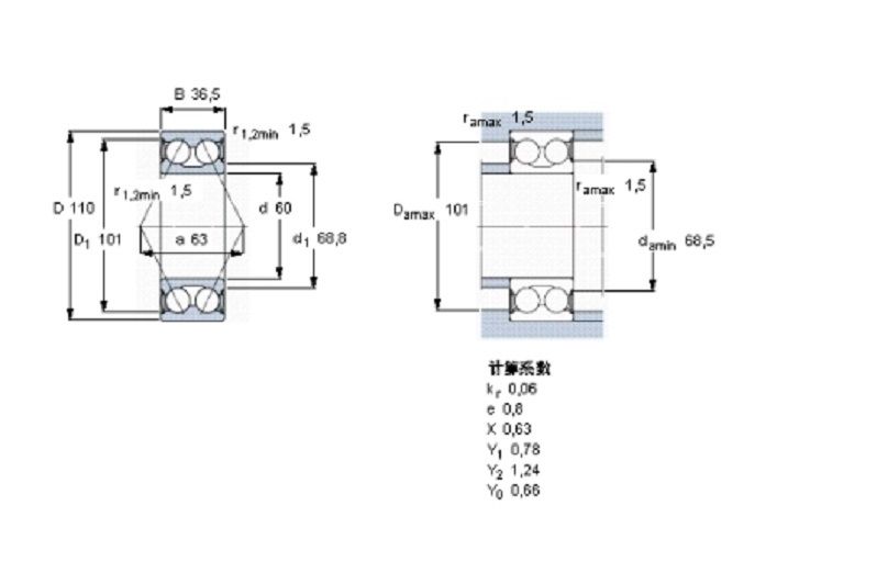 SKF 5212A-2RS1軸承