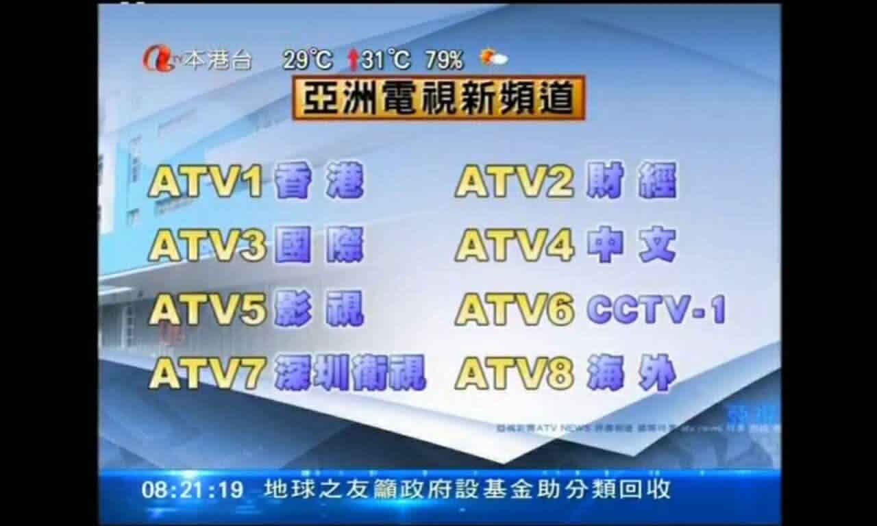 圖7 亞視頻道調整計畫