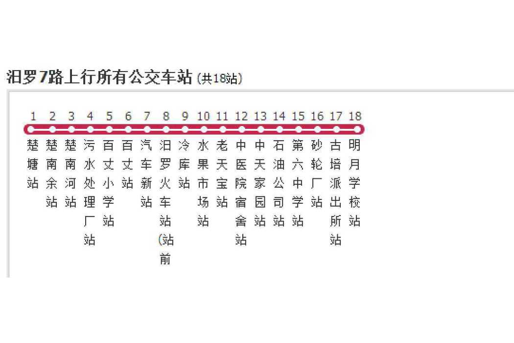 汨羅公交7路