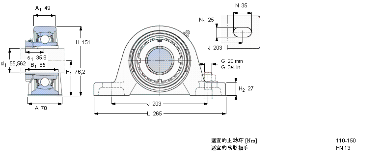 SKF SYJ65KF軸承