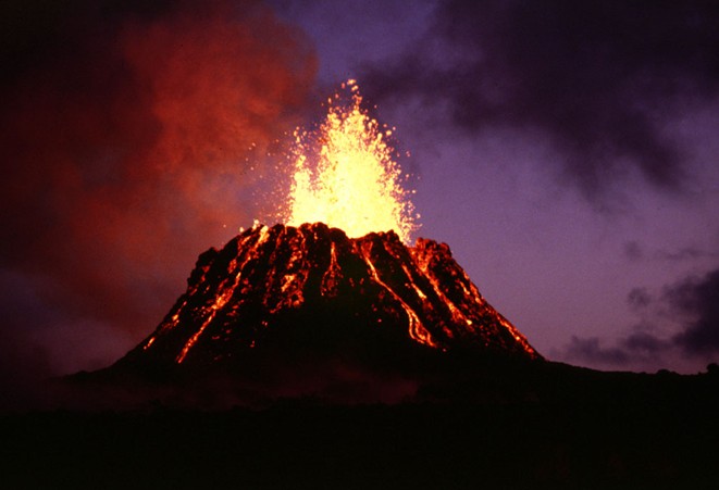 火山隆起說