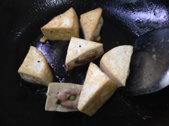 豆腐釀肉青菜湯