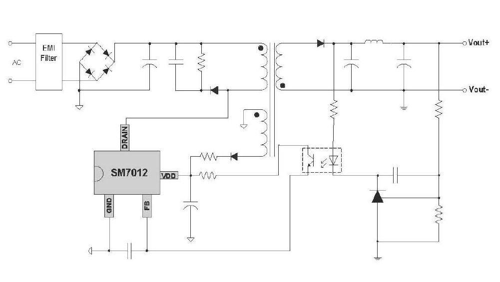 SM7012典型電路圖