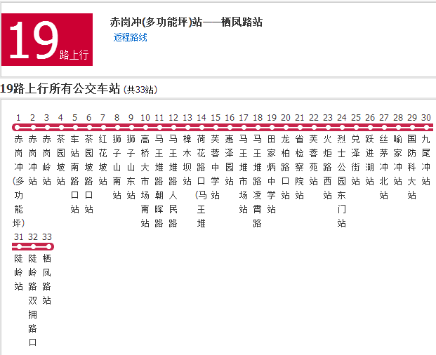 長沙公交19路