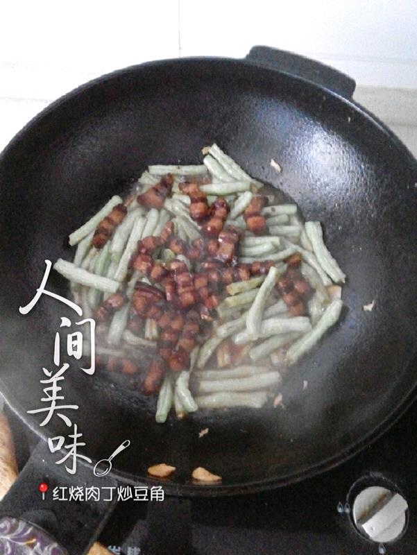 紅燒肉丁燒豆角