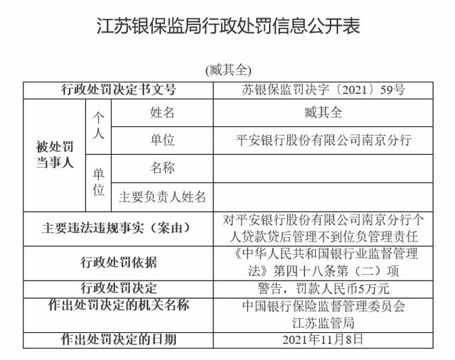 平安銀行股份有限公司南京分行