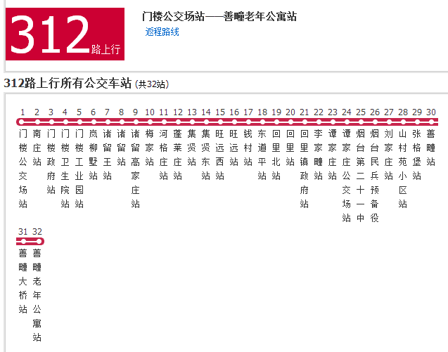 煙臺公交312路