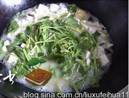 白莧菜豆腐滾雙蛋