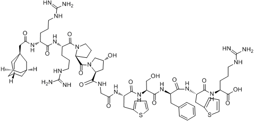 (1-腺嘌呤乙醯基-D-精氨酸0，羥脯氨酸3,-（2-二噻吩基）丙氨酸5,8,D-苯丙氨酸7)-舒緩激肽