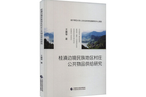 桂滇邊境民族地區村莊公共物品供給研究