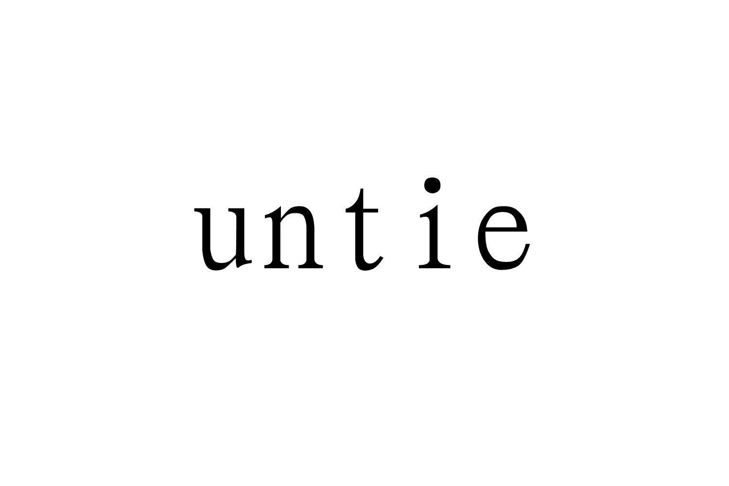 untie