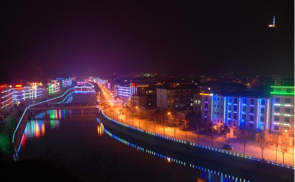 柞水夜景