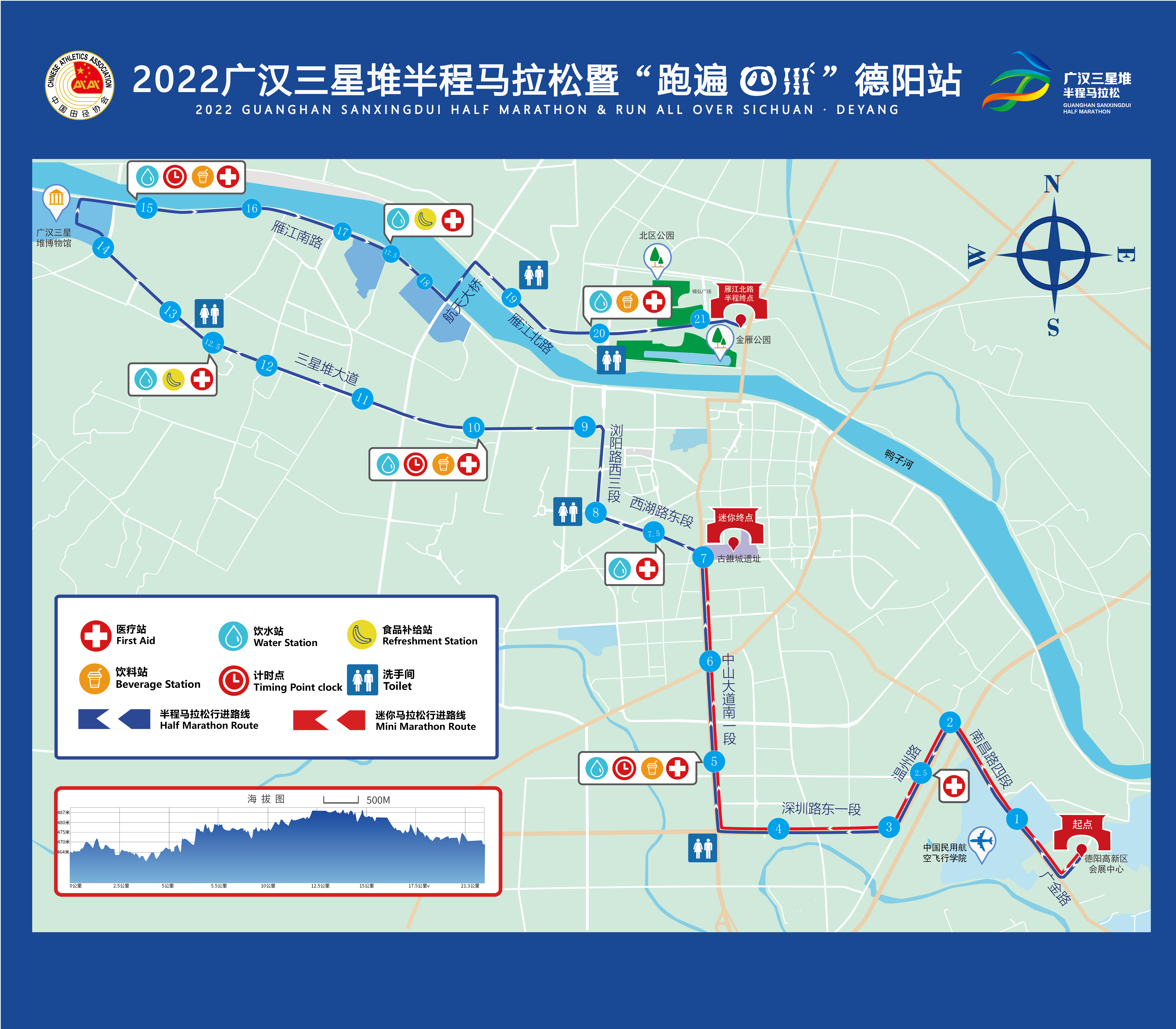 2022廣漢三星堆半程馬拉松暨“跑遍四川”德陽站