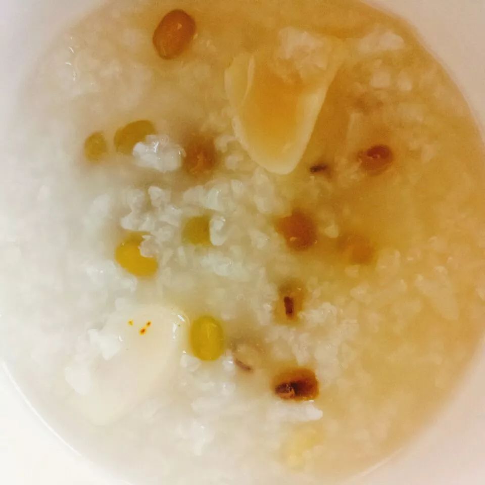 水果綠豆粥