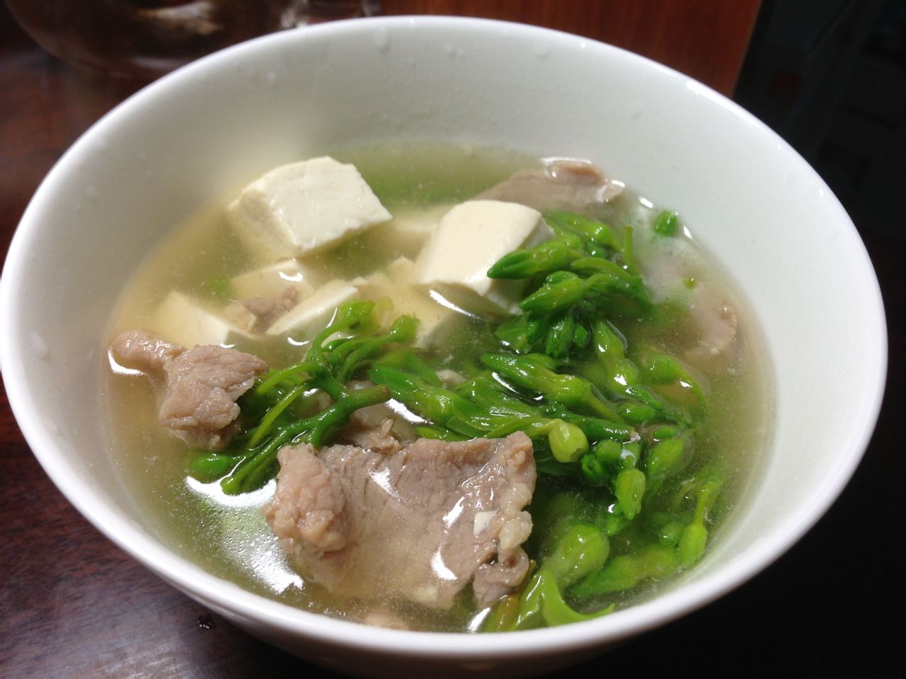 七里香豆腐肉片湯