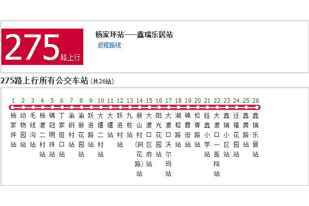 重慶公交275路