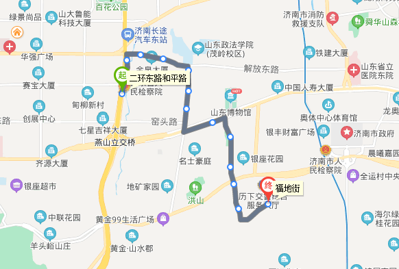 濟南公交504路線路走向