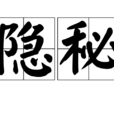 隱秘(漢語詞語)