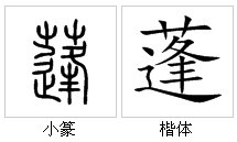 “蓬”字的字源演變