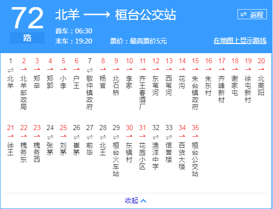 淄博公交72路