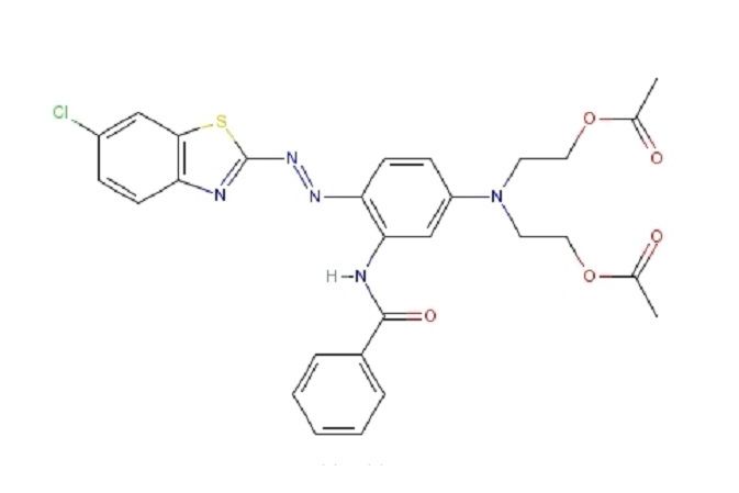 N-[5-[雙[2-（乙醯基氧）乙基]氨基]-2-[（6-氯-2-苯並噻唑基）偶氮]苯基]-苯醯胺