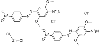 2,5-二甲氧基-4-[（4-硝基苯基）偶氮]苯重氮(T-4)-四氯鋅酸鹽(2:1)