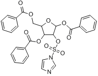 2-（1\x27-咪唑磺醯氧基）-1,3,5-三苯甲醯氧基-alpha-D-呋喃核糖