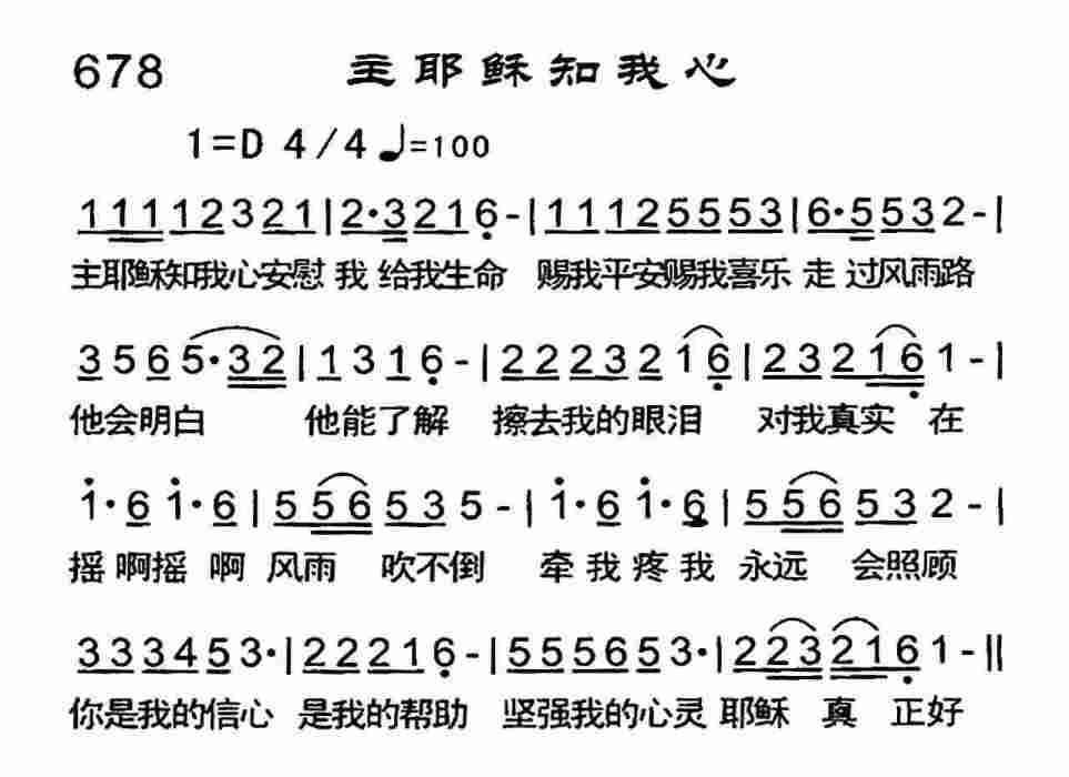 主耶穌知我心